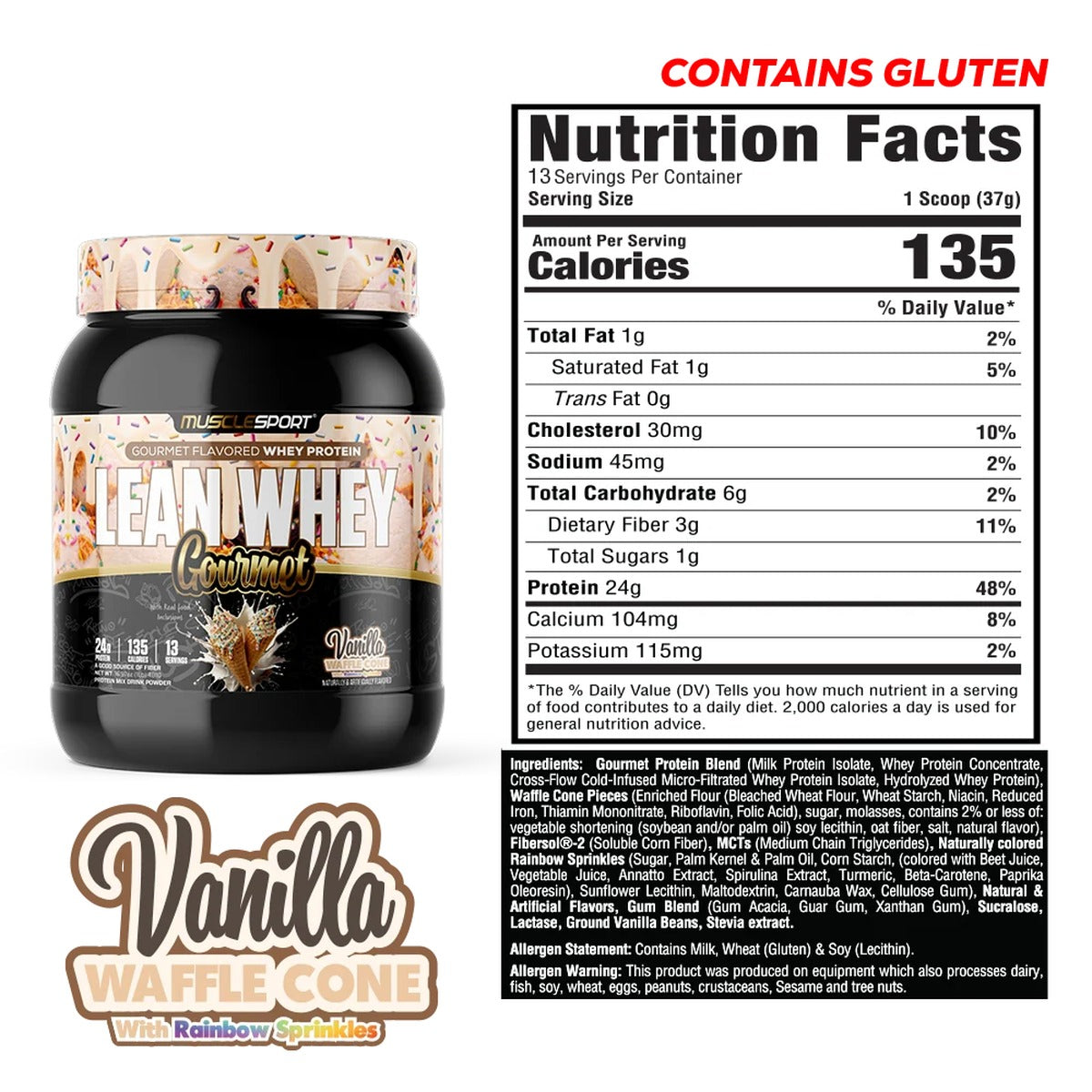 Lean Whey® Gourmet Protein 1lb - Premium Blended Protein