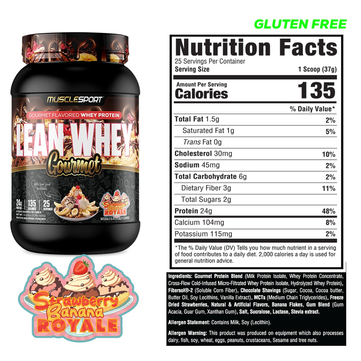 Lean Whey® Gourmet 2lb - Premium Blended Protein