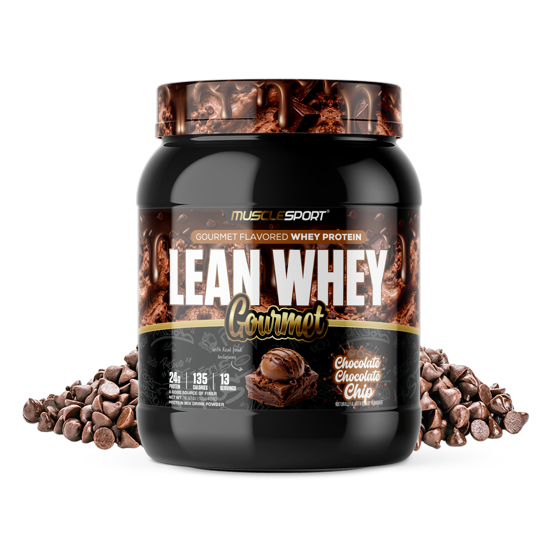 Lean Whey® Gourmet Protein 1lb - Premium Blended Protein - Image 1