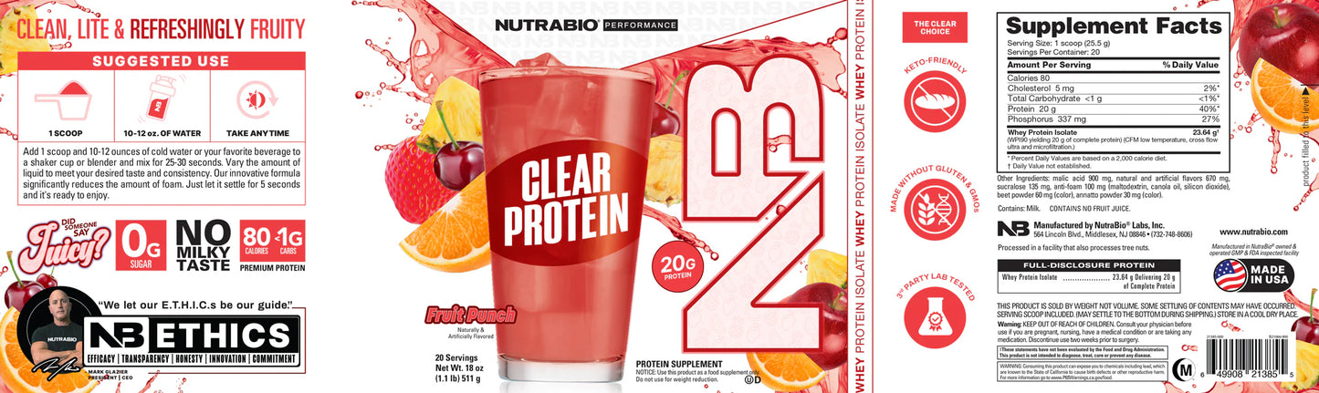 Clear Whey Protein Isolate Powder