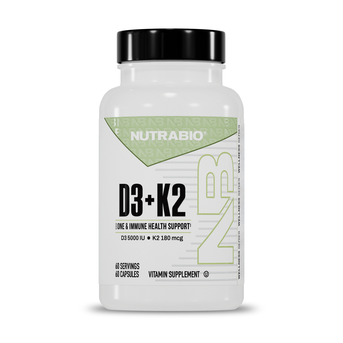 Vitamin D3 K2 (5000 IU D3, 180 MCG K2) - Image 1