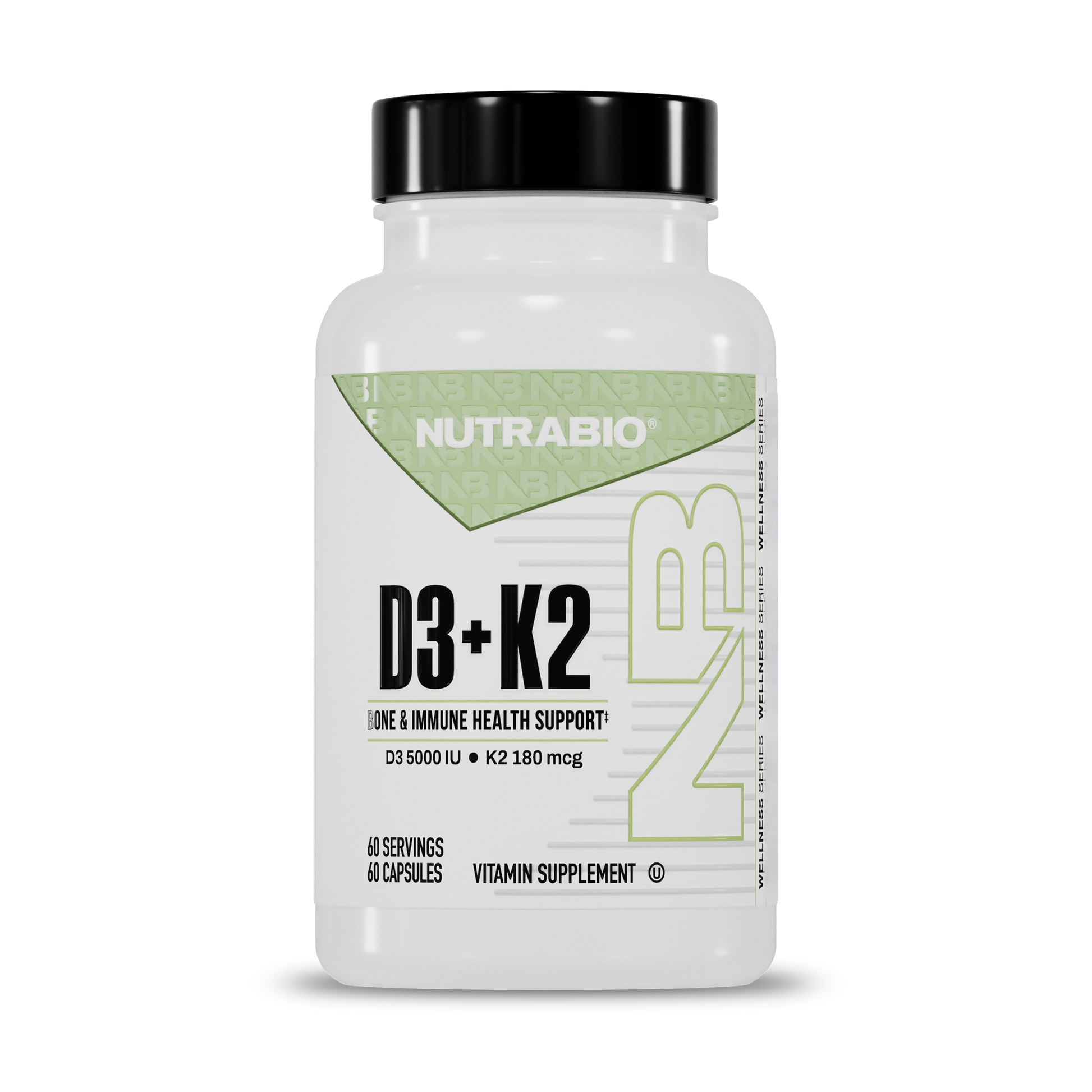 Vitamin D3 K2 (5000 IU D3, 180 MCG K2) - Image 1