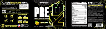 Pre Workout Label
