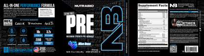 Pre Workout Stim Free Label
