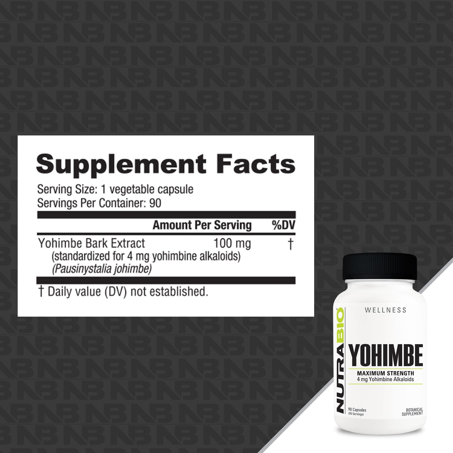 Yohimbe 4mg supplement capsules for energy & vitality (2 of 5)