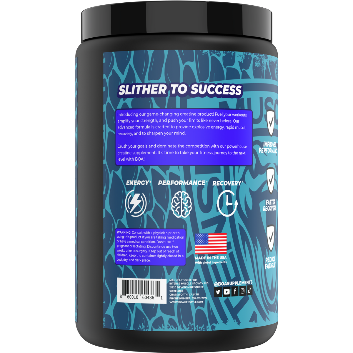 BOA CREATINE MONOHYDRATE - UNFLAVOURED - Image 3