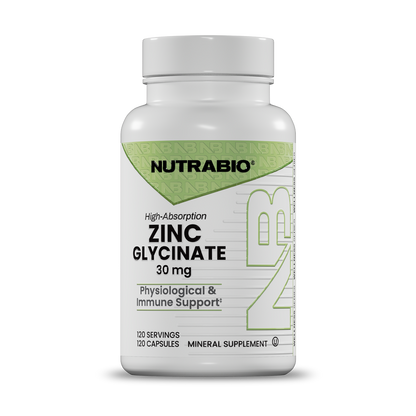 Zinc Glycinate 30 mg - 120 Servings - Image 1