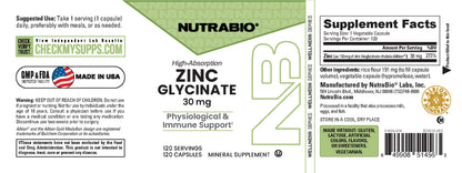 Zinc Glycinate 30 mg - 120 Servings - Image 4