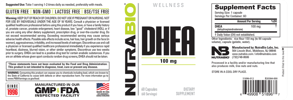 DHEA (100mg) - Image 3