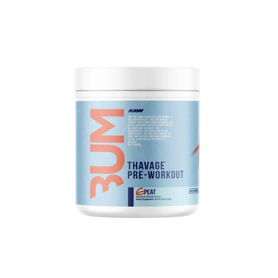 Thavage Pre-Workout Supplement for peak focus and muscle pump. Image 6 of 35.