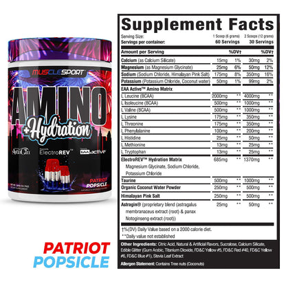 Amino + Hydration™ 360 Grams - Musclesport® - 