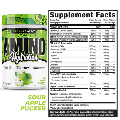 Amino + Hydration™ 360 Grams - Musclesport® - 