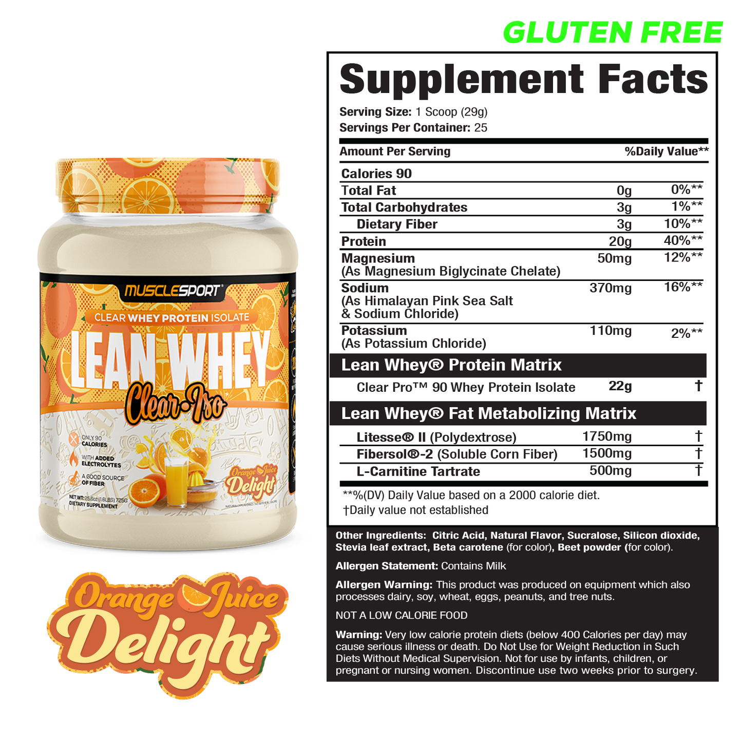 Lean Whey Clear Iso - Clear Whey Protein Isolate - 25 Servings - Image 4