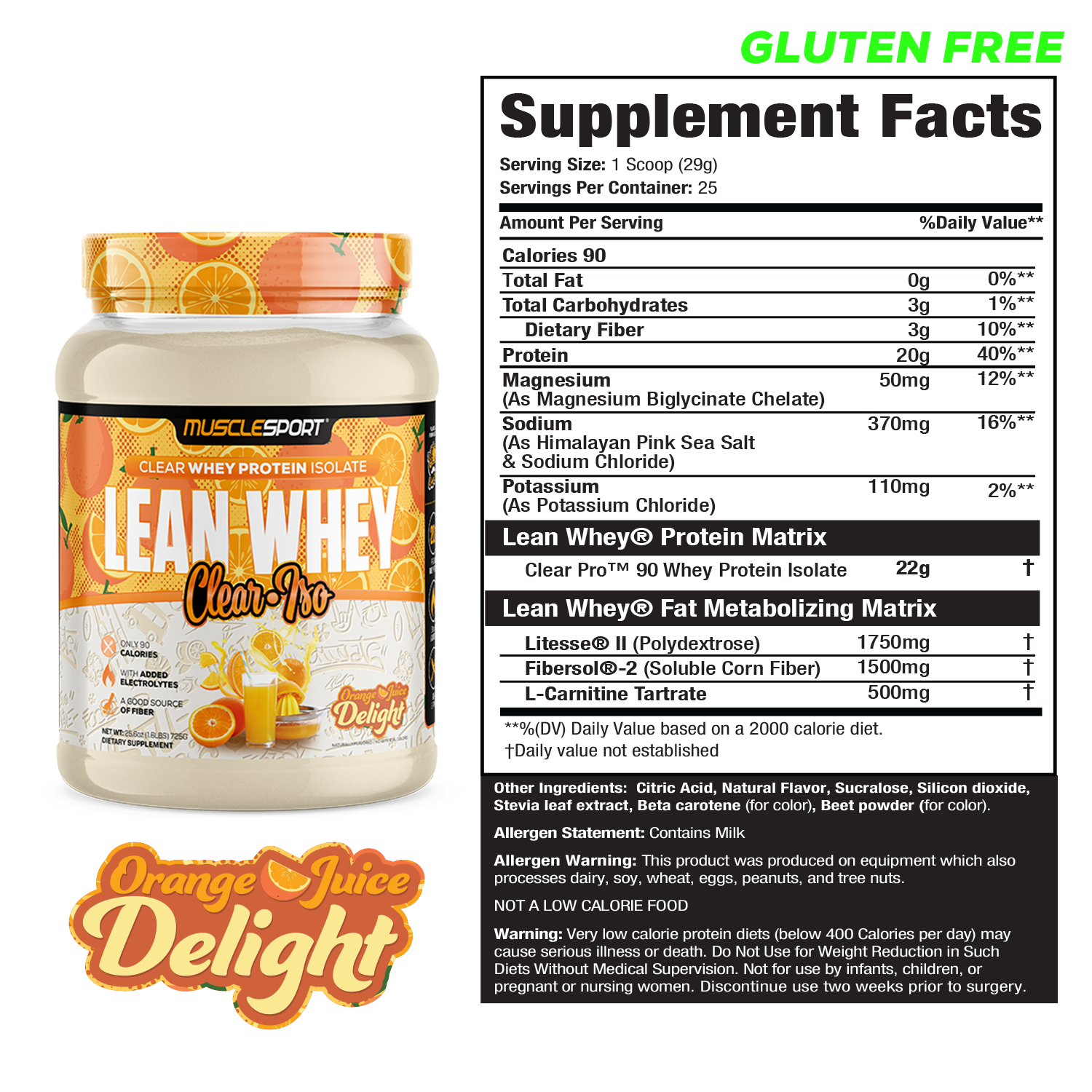 Lean Whey Clear Iso - Clear Whey Protein Isolate - 25 Servings - Image 4