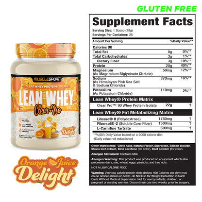 Lean Whey Clear Iso - Clear Whey Protein Isolate - 25 Servings - Image 4