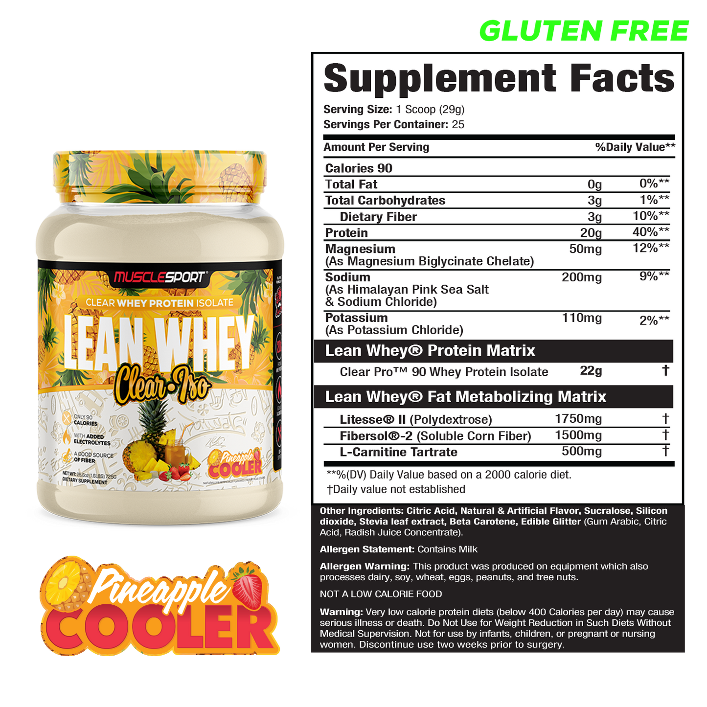 Lean Whey Clear Iso - Clear Whey Protein Isolate - 25 Servings - Image 7