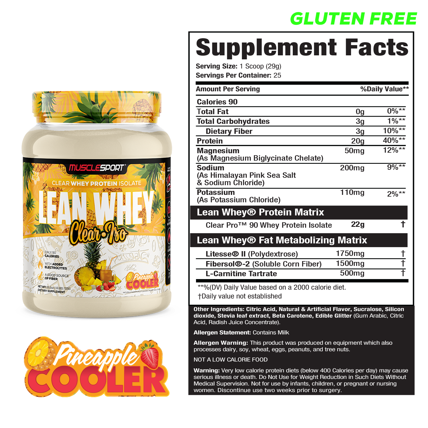 Lean Whey Clear Iso - Clear Whey Protein Isolate - 25 Servings - Image 7