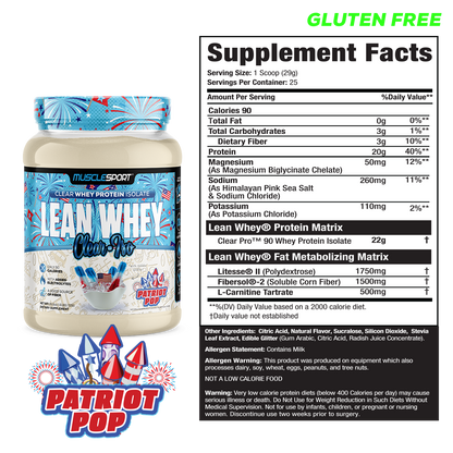 Lean Whey Clear Iso - Clear Whey Protein Isolate - 25 Servings - Image 8