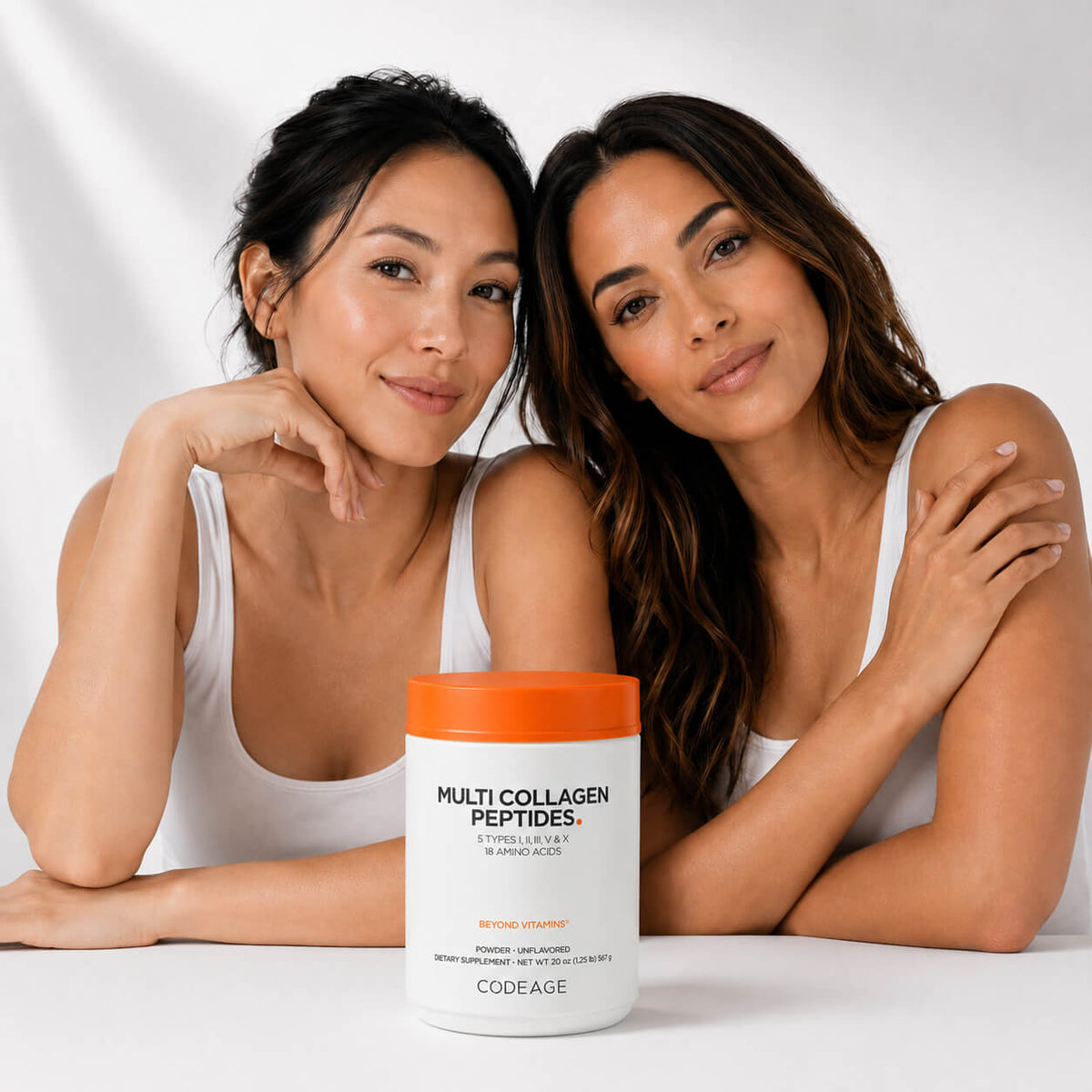 Multi Collagen Peptides Powder, healthy skin & hair support. Image 2 of 6.