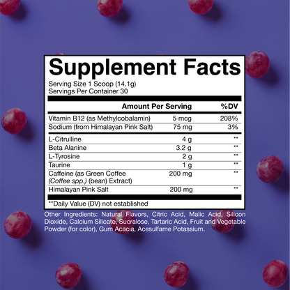 Pre-Workout Powder, Energy & Focus Supplement. Image 26 of 43. Boost performance, improve concentration.