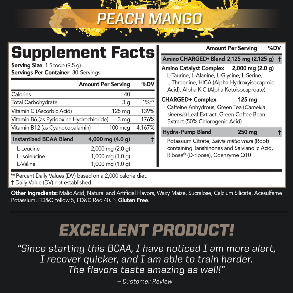 BCAA Charged Delicious Amino Acid Drink Mix