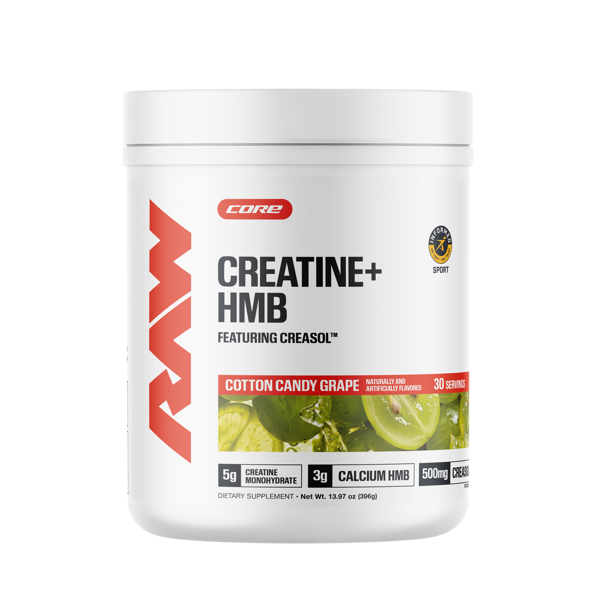 Creatine + HMB supplement bottle (4 of 4) for muscle growth, strength, and recovery.