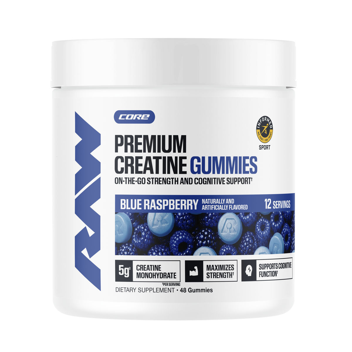 Creatine gummies for muscle growth, strength, and athletic performance. Image 5 of 6.