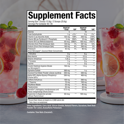 Thavage Pre-Workout supplement bottle, close-up. Boost focus, maximize pump. Image 33 of 35.