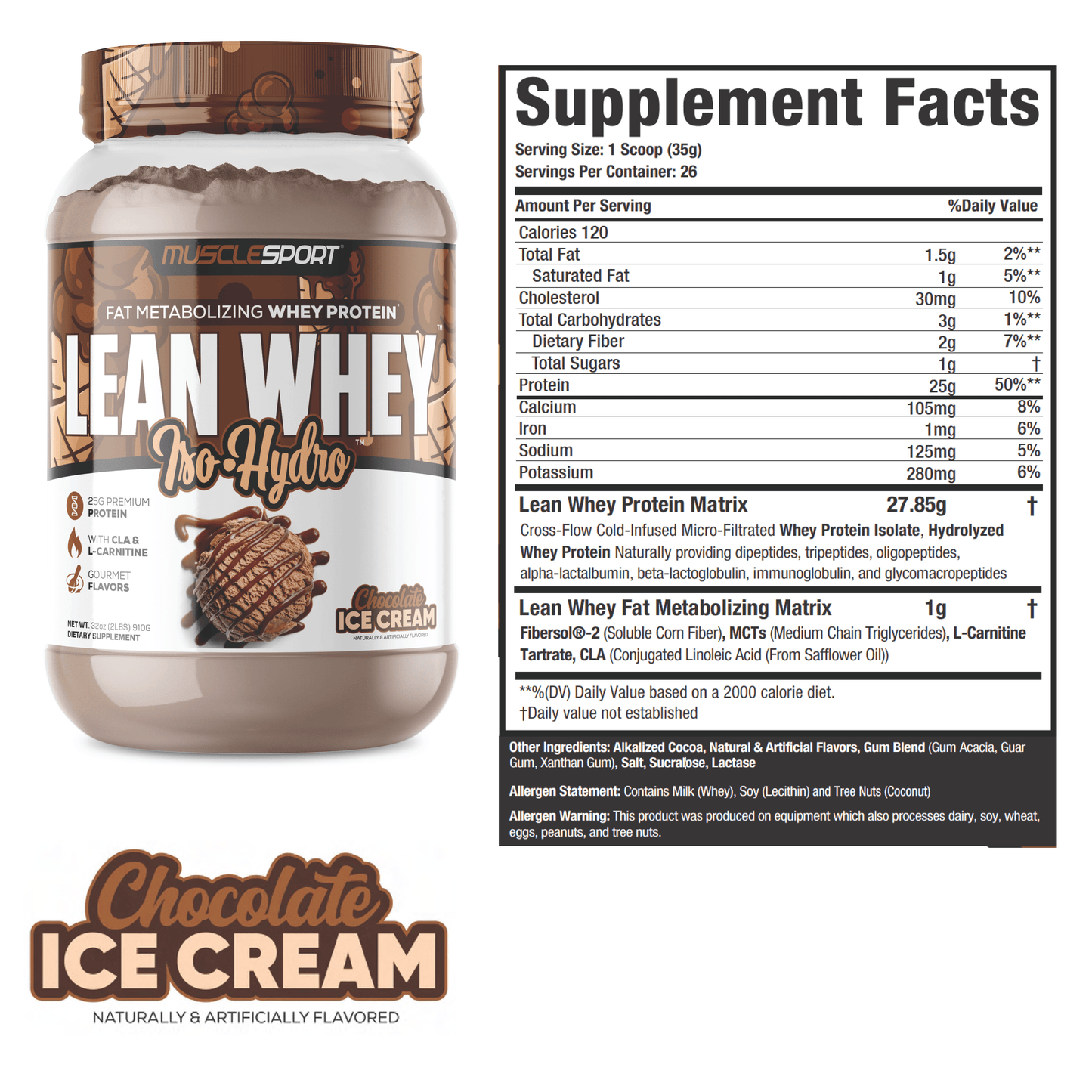 Lean Whey® Iso Hydro Gourmet Protein 2lb - Standard - Image 36
