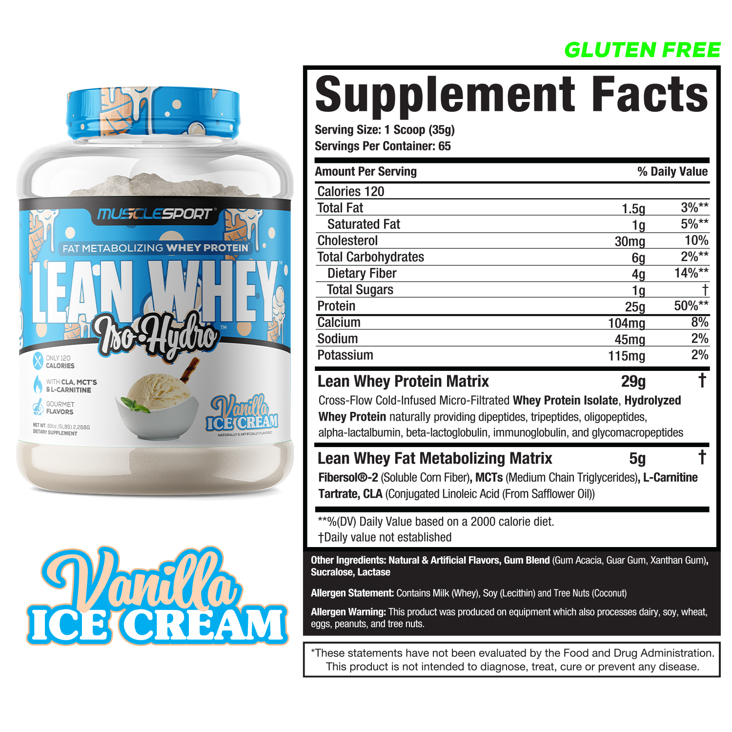 Lean Whey® Iso Hydro Protein - 5lb - Image 5