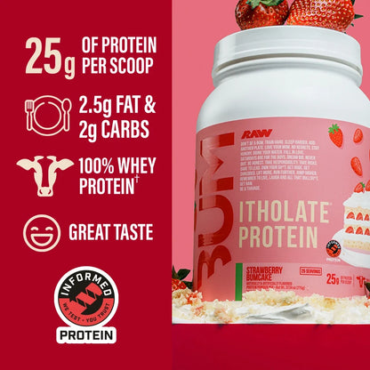 BUM Isolate Protein Powder for muscle growth, 65 of 80. High-quality supplement.