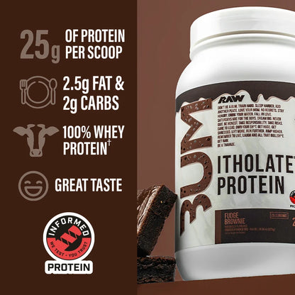 BUM Isolate Protein Powder for muscle growth, 70 of 80.