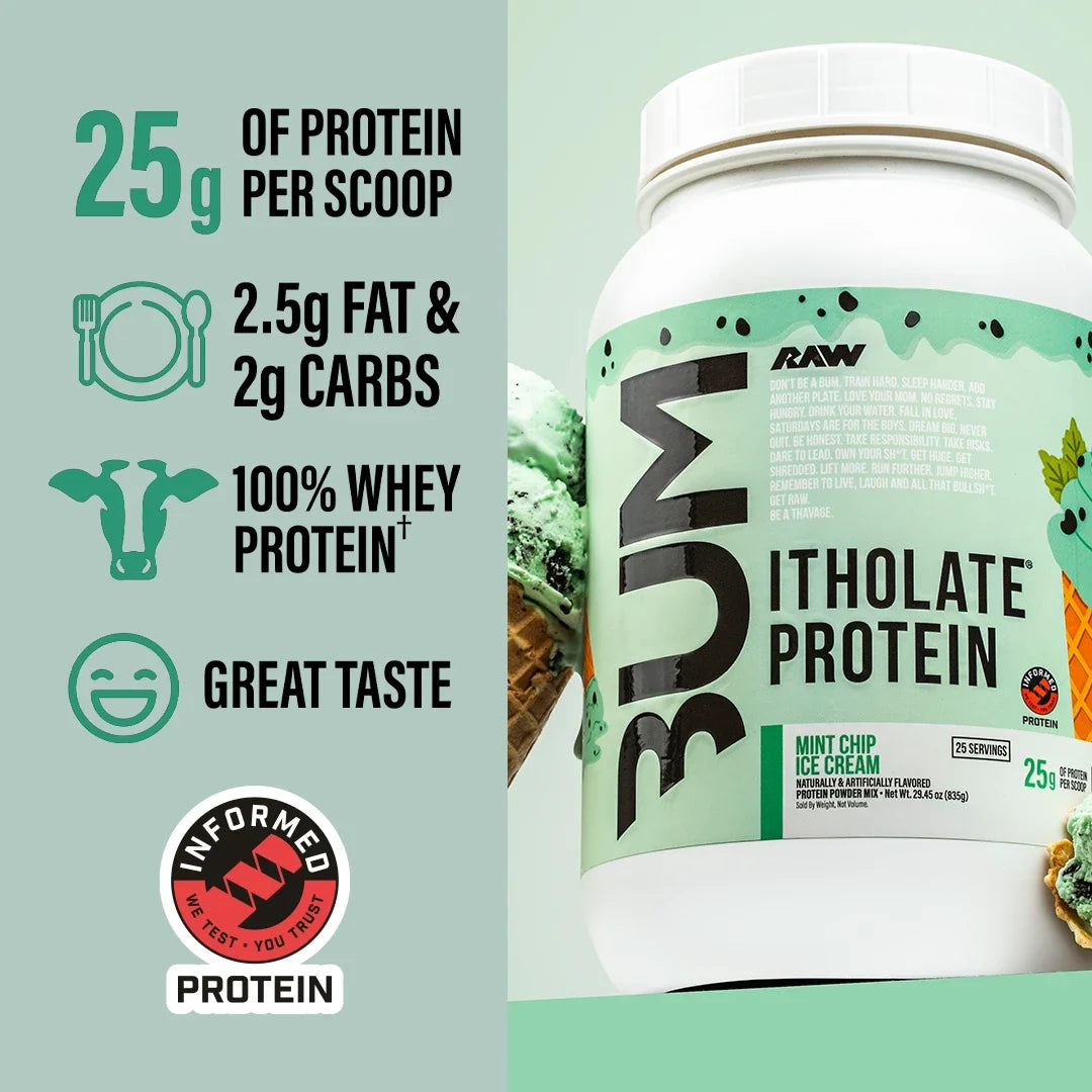BUM Isolate Protein Powder for muscle growth, 2lb tub, product image 64 of 80.
