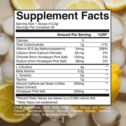 Pre-Workout Powder for energy & focus, fruit punch flavor, 22 of 43.