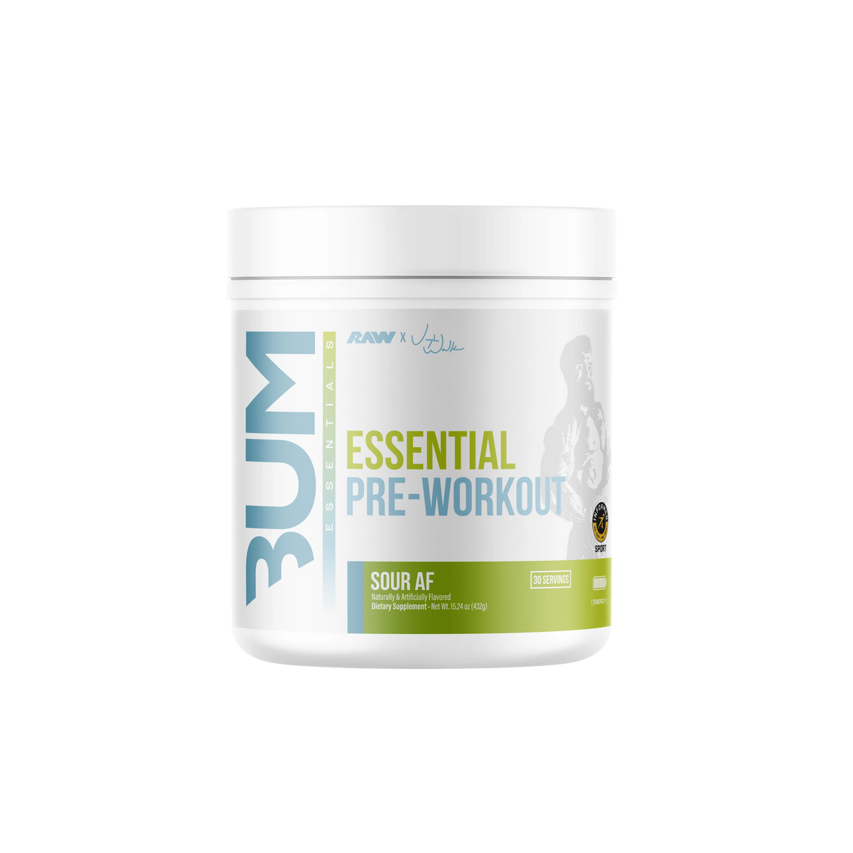 Pre-workout powder for energy & focus. Fruit punch flavor. Image 2 of 43.