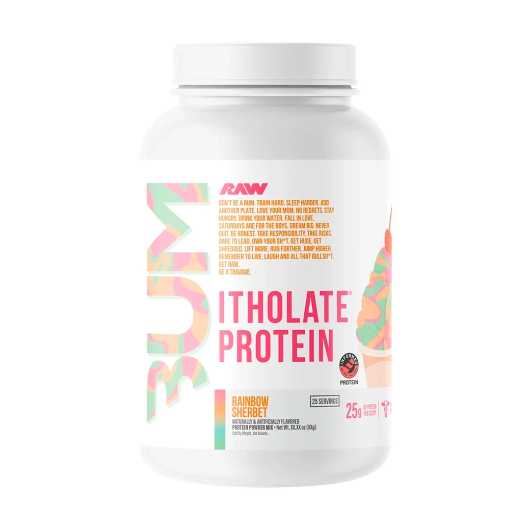 RAW Nutrition BUM Itholate Protein - Rainbow Sherbet