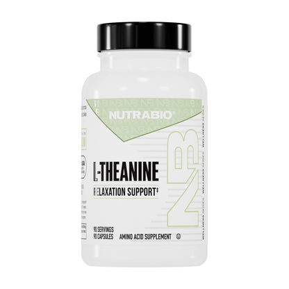 NutraBio L-Theanine 200mg Capsules 90 Servings