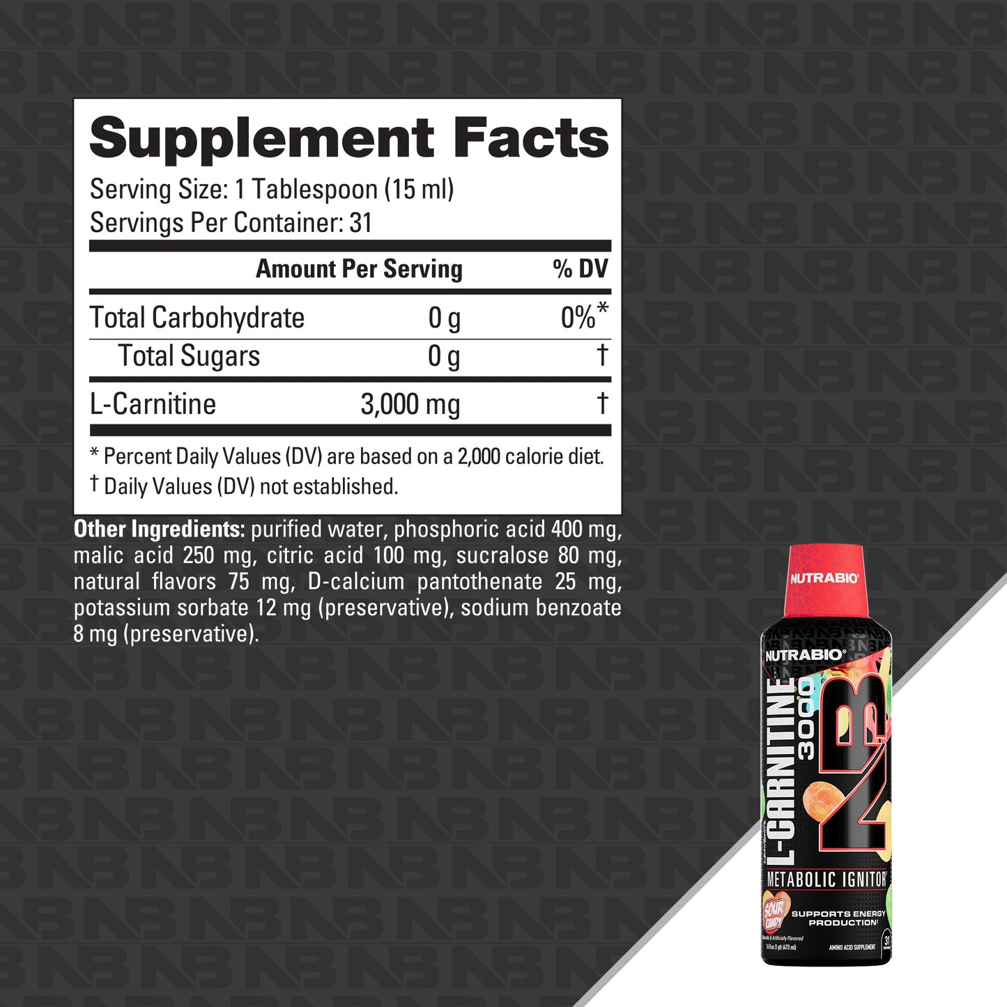 LeanShots Liquid L-Carnitine Shot (3000mg)