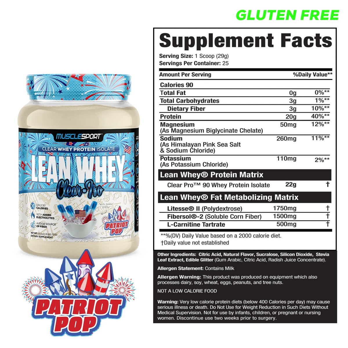 Lean Whey Clear Iso - Clear Whey Protein Isolate - 25 Servings