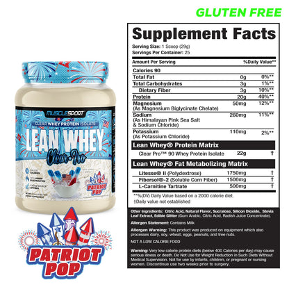 Lean Whey Clear Iso - Clear Whey Protein Isolate - 25 Servings