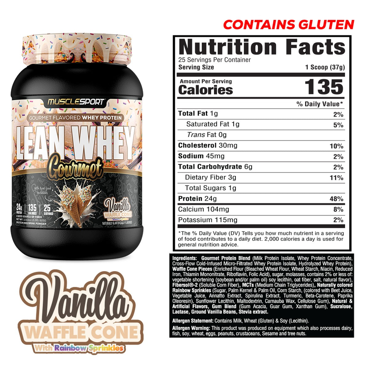 Lean Whey® Gourmet 2lb - Premium Blended Protein
