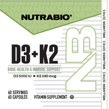 Vitamin D3 K2 (5000 IU D3, 180 MCG K2)