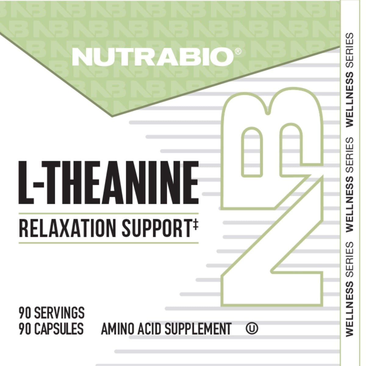 NutraBio L-Theanine 200mg Capsules 90 Servings