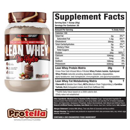 Lean Whey® Iso Hydro Protein 2lb - Standard