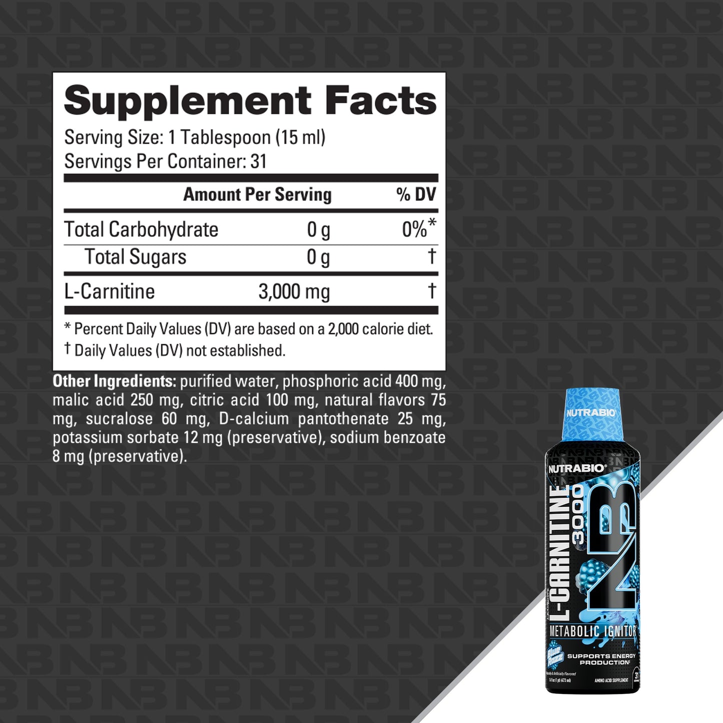 LeanShots Liquid L-Carnitine Shot (3000mg)
