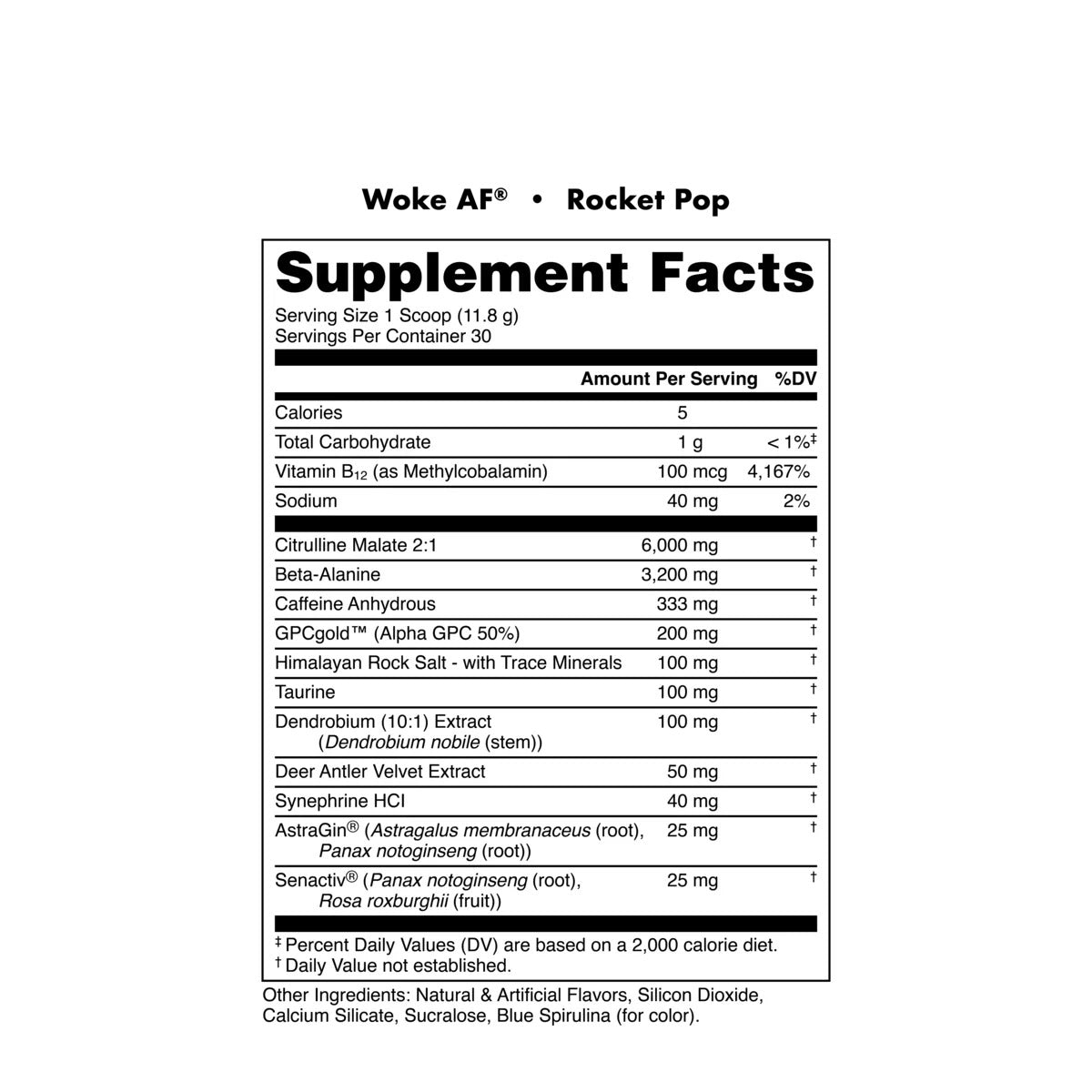 Woke AF - High Stimulant Pre-Workout