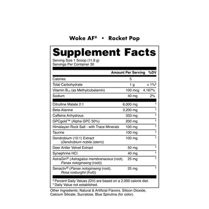 Woke AF - High Stimulant Pre-Workout