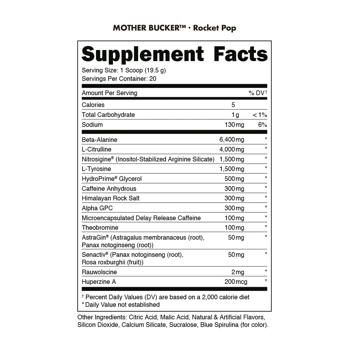 Mother Bucker Pre-Workout