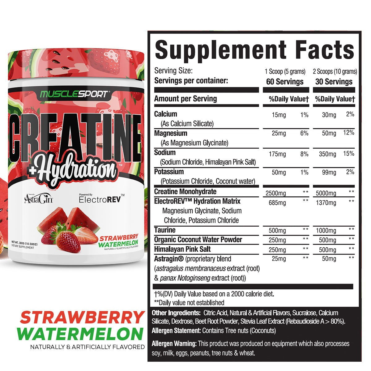 Creatine + Hydration™ 300 Grams