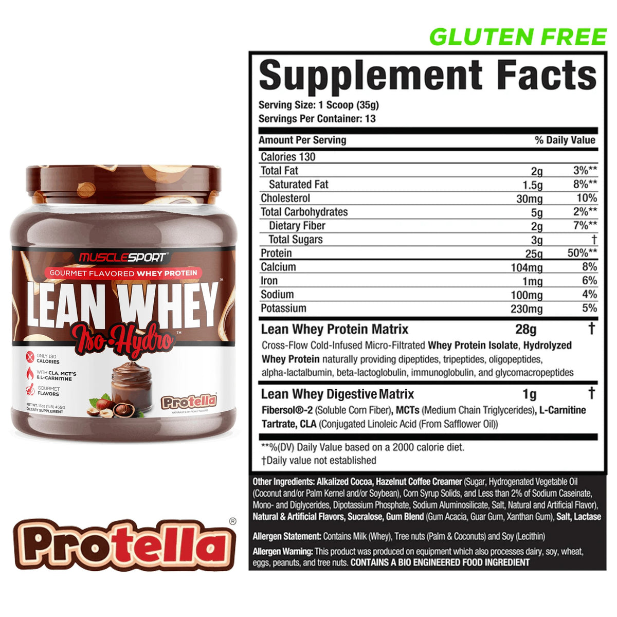 Lean Whey® Iso Hydro Protein 1lb